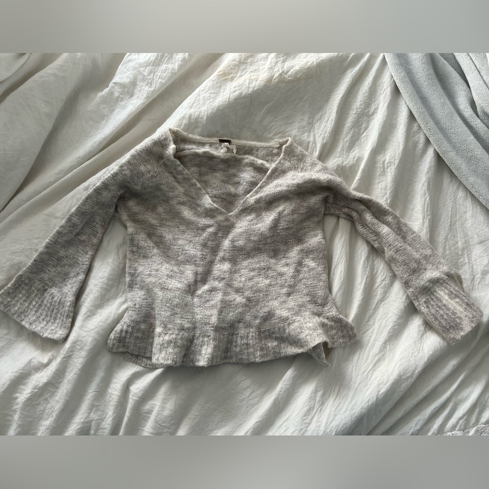 womens free people cropped wool sweater
